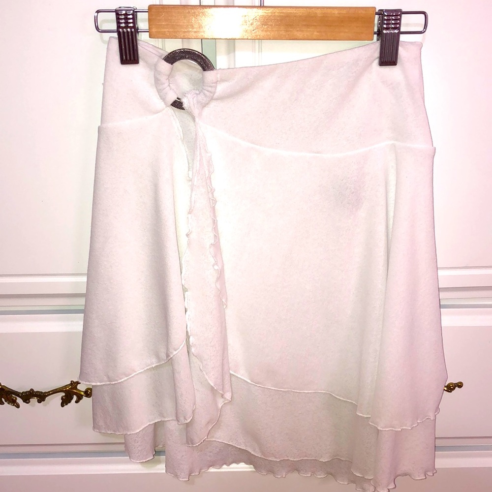 Flowy White Beach Skirt